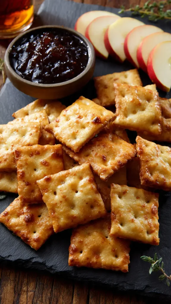 8. Smoked Gouda Sourdough Crackers (The Bougie One)