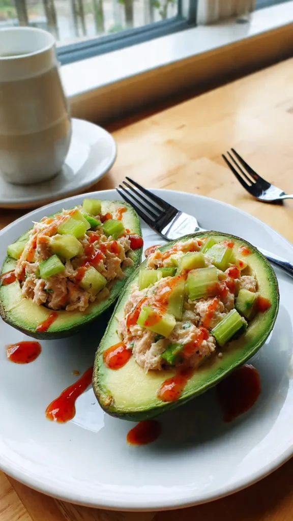 8. Tuna Stuffed Avocados (Fancy Name, Lazy Recipe)