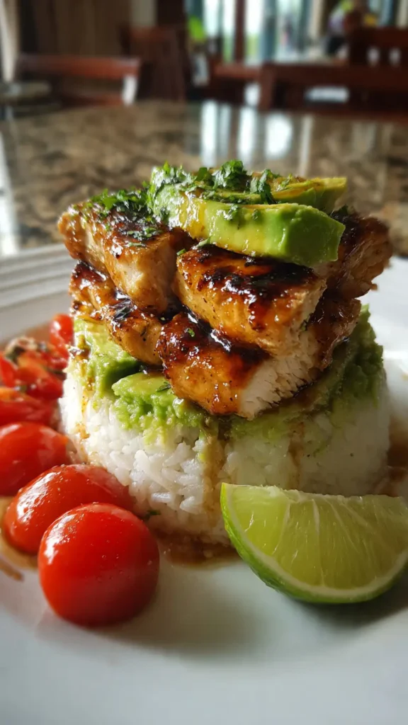 Honey Lime Chicken & Avocado Rice Stack Recipe That Actually Works