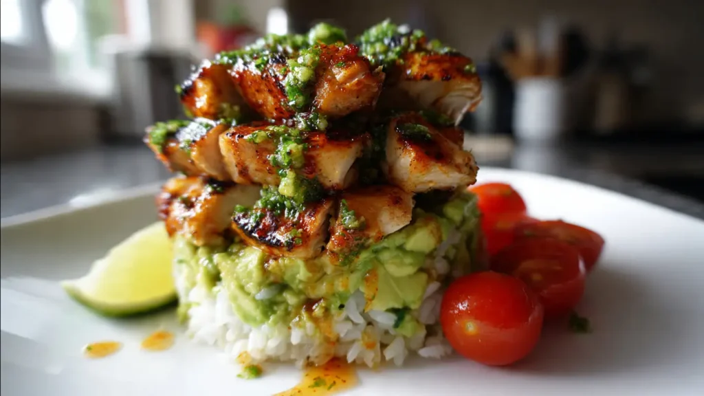 Honey Lime Chicken & Avocado Rice Stack Recipe That Actually Works