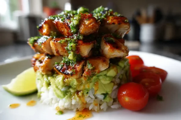 Honey Lime Chicken & Avocado Rice Stack Recipe That Actually Works