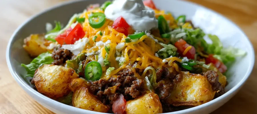 The Best Loaded Potato Taco Bowl You’ll Make at Home