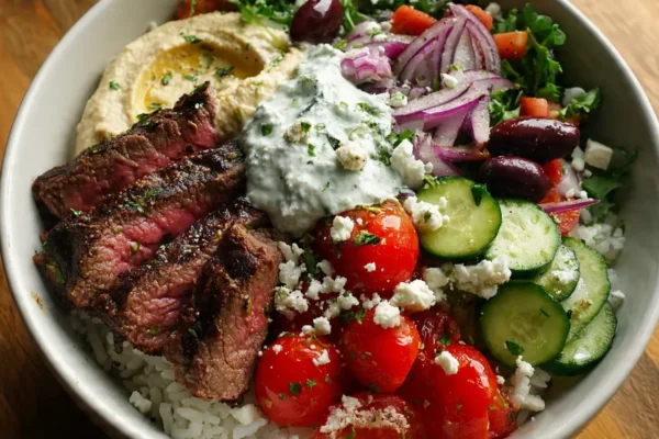 Mediterranean Steak Bowl for Weeknight Dinners