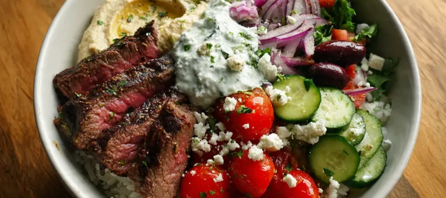 Mediterranean Steak Bowl for Weeknight Dinners