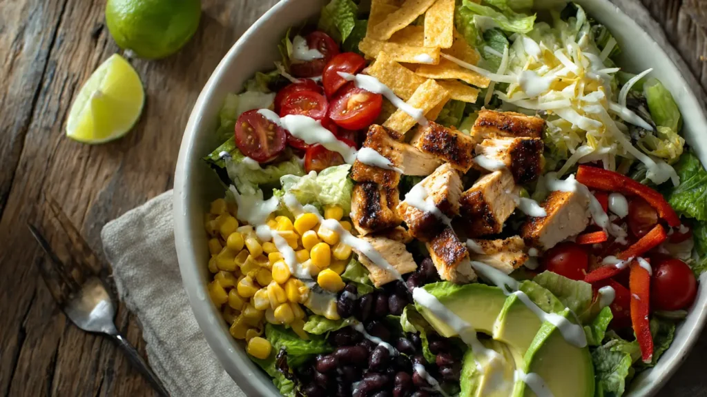 Healthy Spicy Southwest Salad for Lunch or Dinner