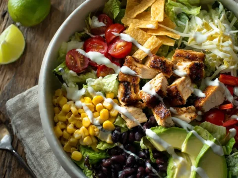 Healthy Spicy Southwest Salad for Lunch or Dinner