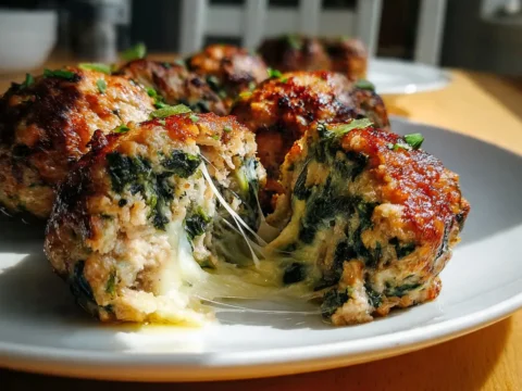 Spinach Garlic Meatballs for Quick Weeknight Dinners