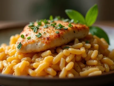 Easy Mediterranean Chicken Orzo Recipe