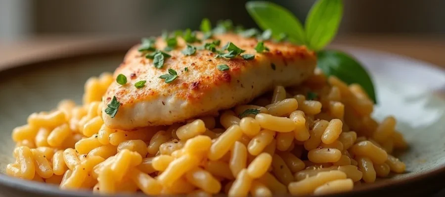 Easy Mediterranean Chicken Orzo Recipe
