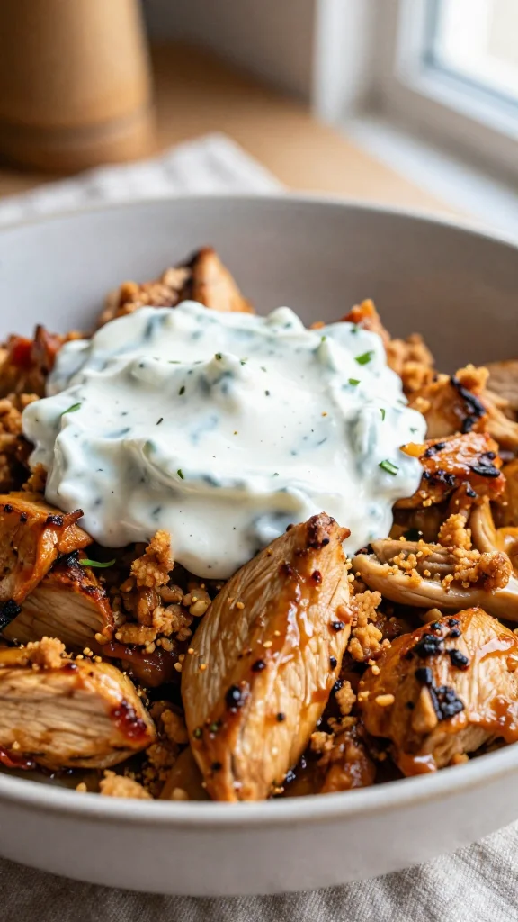 Greek Chicken Gyro Bowls with Tzatziki (Easy & Flavor-Packed)