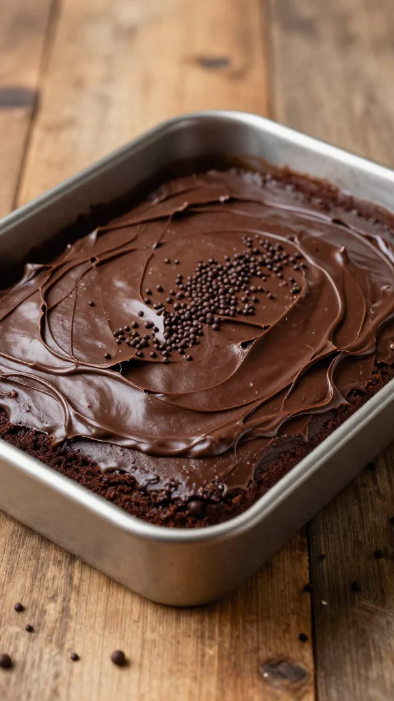 No-Mixer-Required Chocolate Sheet Cake For Last-Minute Panic