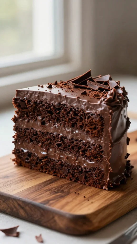 Triple Chocolate Fudge Layer Cake That Hides All Mistakes