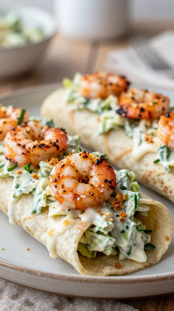 Zesty Grilled Shrimp Caesar Wraps for an Easy Summer Meal