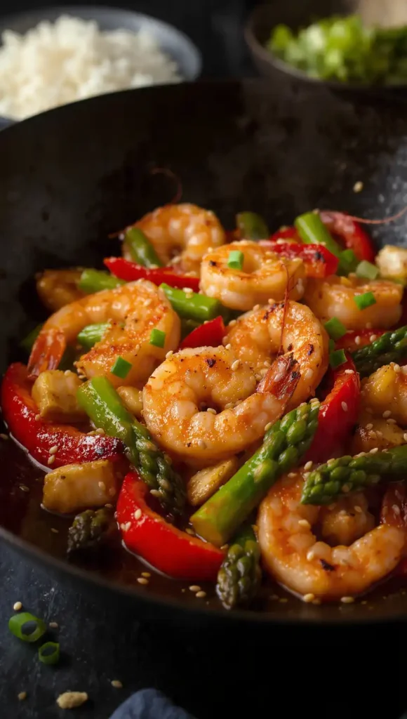 13. Shrimp and Asparagus Stir-Fry (Faster Than Takeout)
