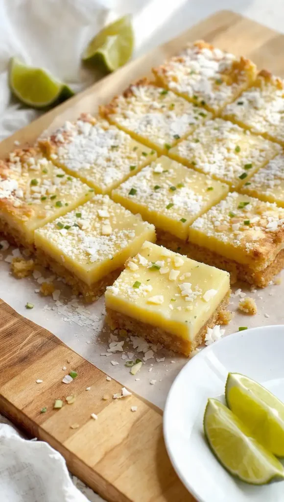 3. Coconut Lime Bars That Are Basically Vacation in Square Form