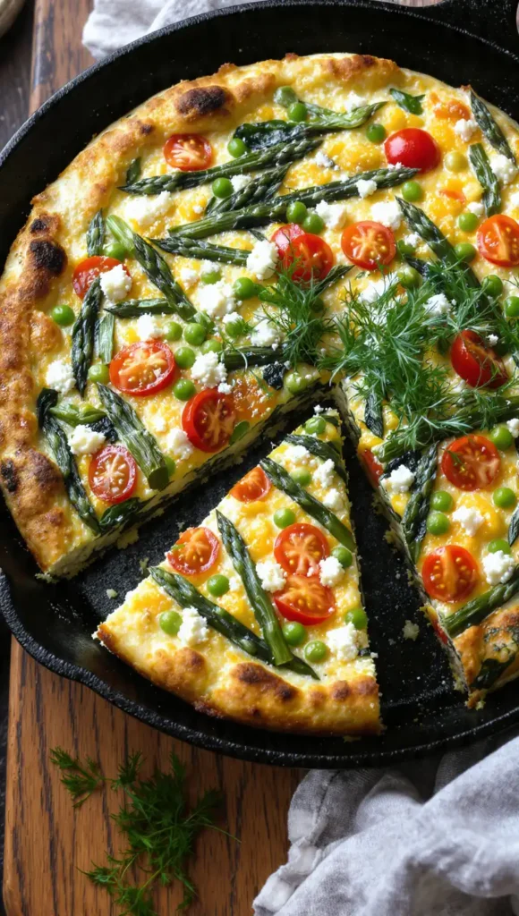 5. Spring Veggie Frittata (Breakfast for Dinner Energy)