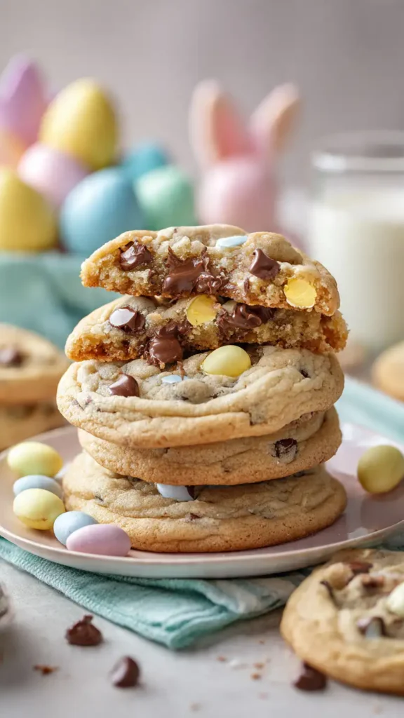 Chocolate Chip Cadbury Egg Cookies