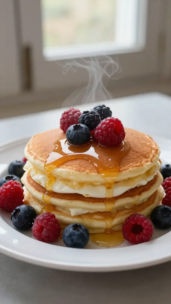 Fluffy Greek Yogurt Pancakes That Don't Taste Like Cardboard