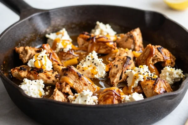 Hot Honey Feta Chicken Skillet (Sweet, Spicy & Ready in 30 Minutes)