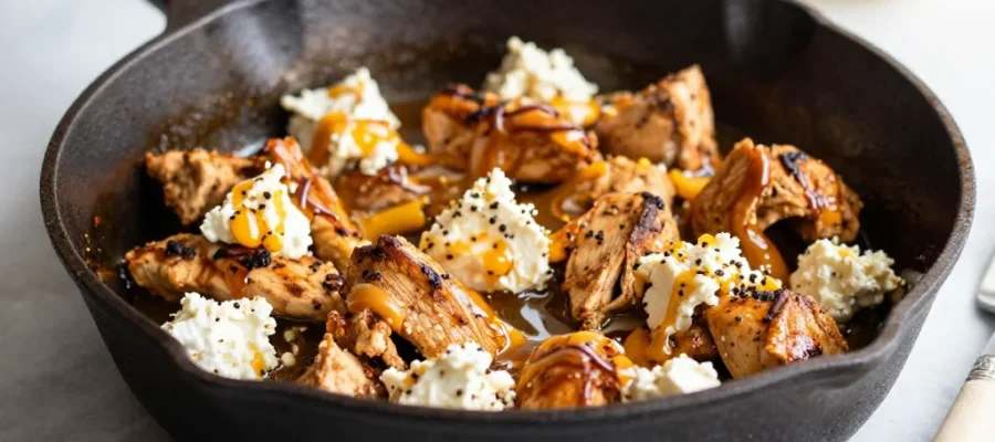 Hot Honey Feta Chicken Skillet (Sweet, Spicy & Ready in 30 Minutes)