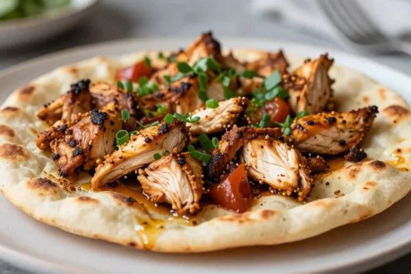 This Greek Chicken Flatbread Is Perfect for Weeknight Dinners