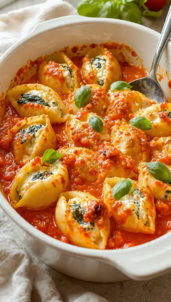 14. Spinach and Ricotta Stuffed Shells