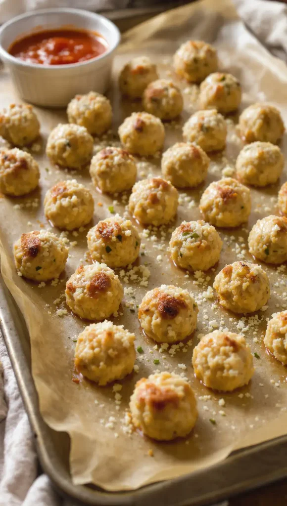 18. Healthy Baked Chicken Meatballs