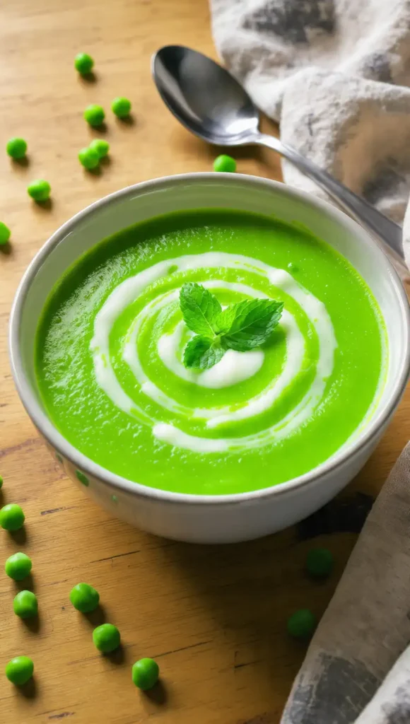 2. Spring Pea and Mint Soup (Sounds Fancy, Is Actually Brain-Dead Easy)
