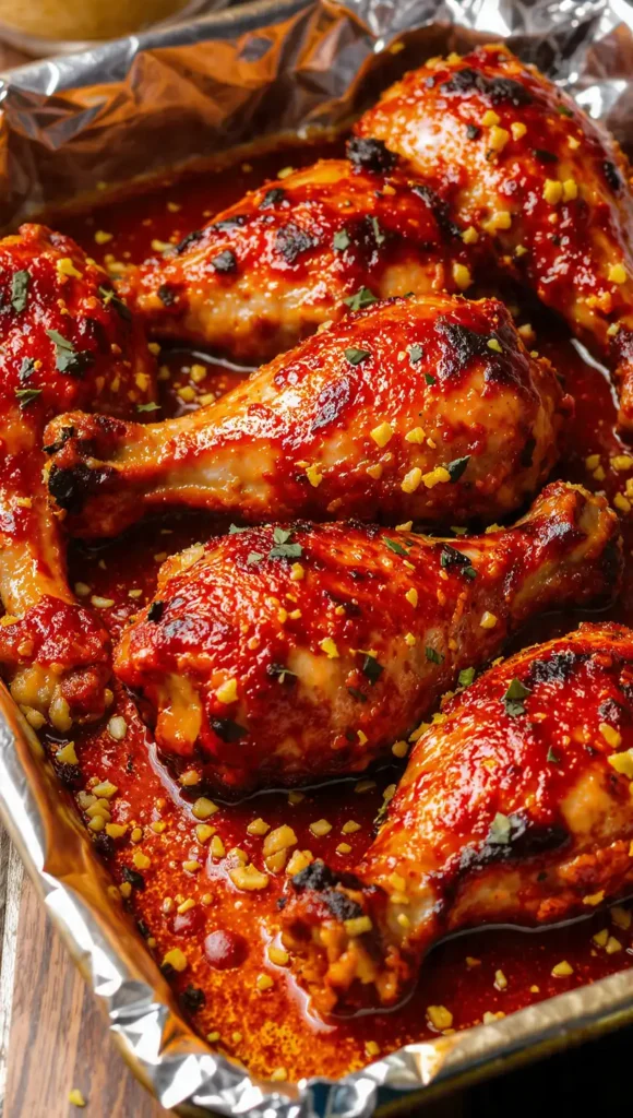 3. Sheet Pan Dinners with Chicken — Honey Garlic Drumsticks
