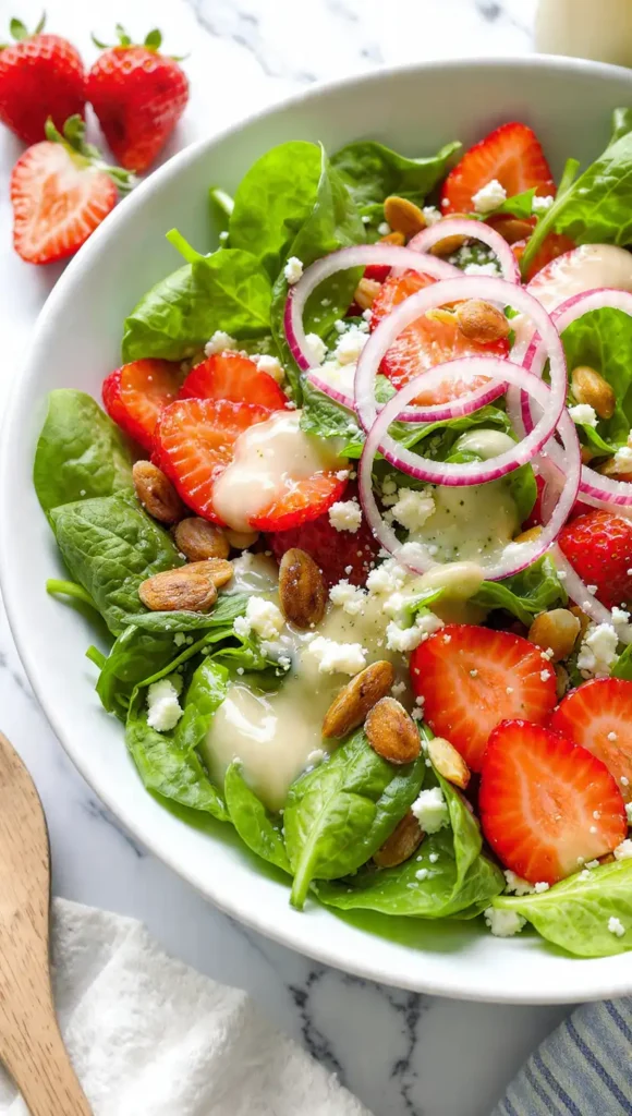 4. Strawberry Spinach Salad with Poppy Seed Dressing (Kids Actually Eat This)