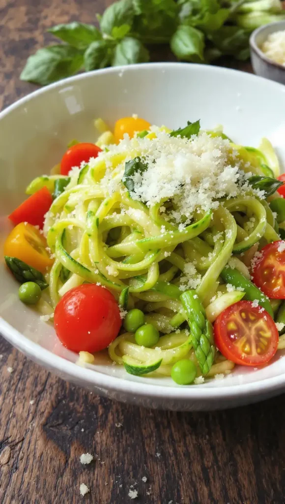 5. Zucchini Noodle Primavera (For When You're Pretending Pasta Doesn't Exist)