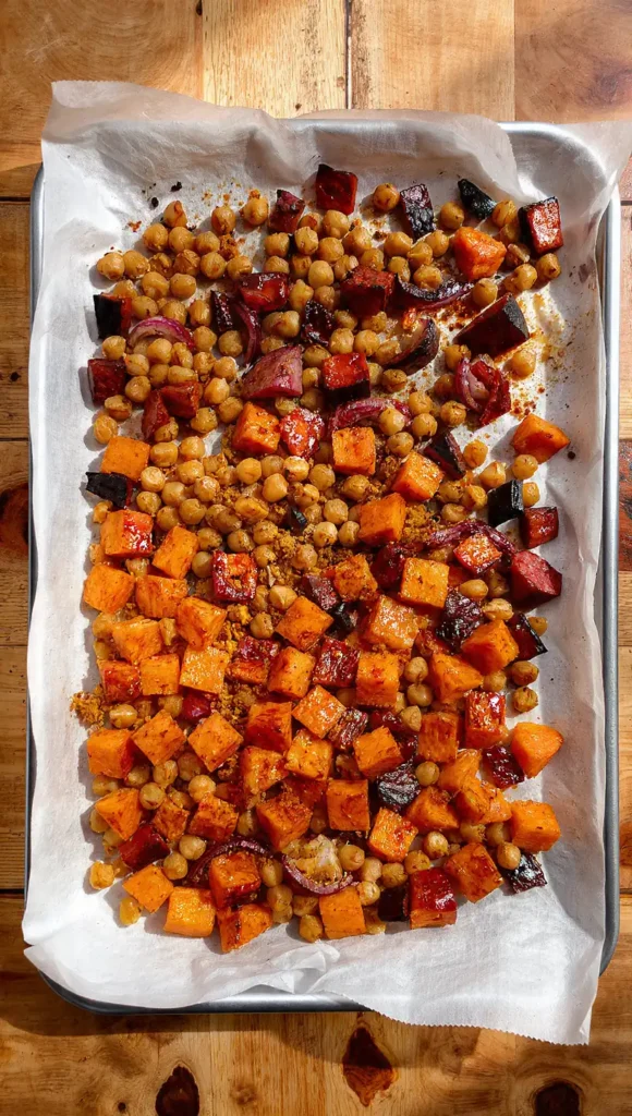 6. Sheet Pan Dinners Vegetarian — Chickpea and Sweet Potato Roast