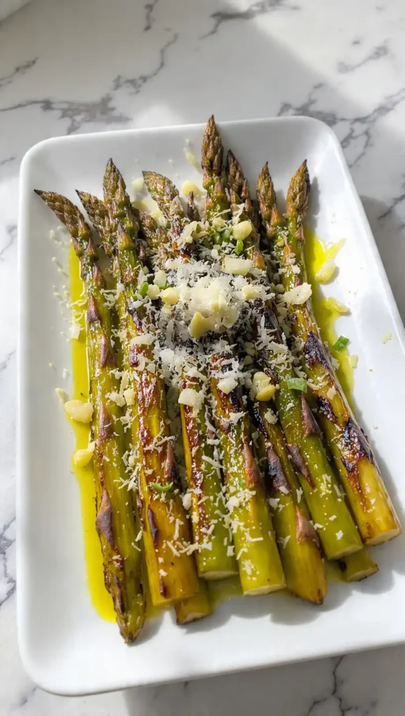6. Garlic Parmesan Roasted Asparagus (Easiest Thing Ever)