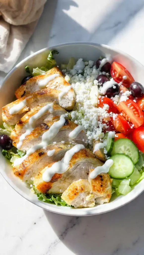 7. Greek Chicken Bowl — High-Protein Dinner Meals for Family That Everyone Actually Eats