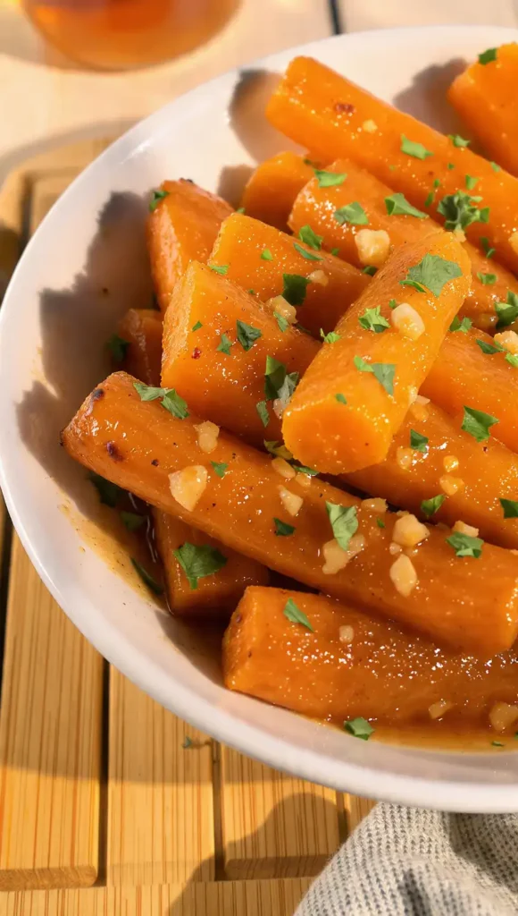 8. Honey Garlic Glazed Carrots (Proof That Vegetables Can Taste Like Candy)