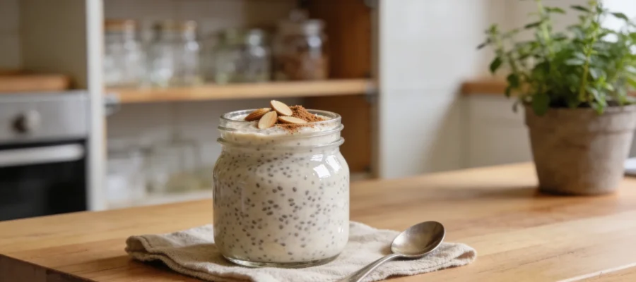 Almond Milk Chia Pudding – Light, Creamy & Dairy-Free