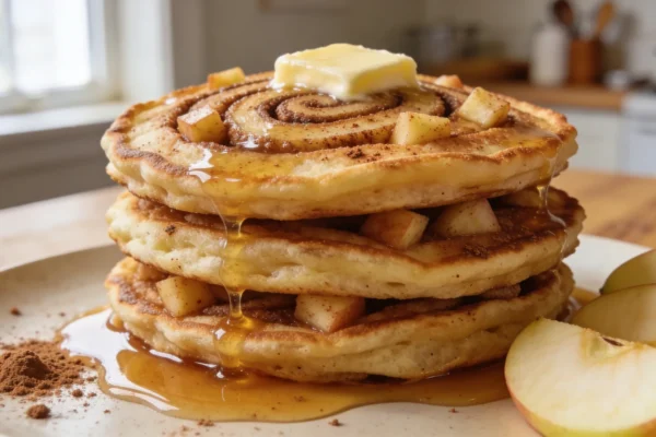 Apple Cinnamon Pancakes (188 calories, 5g protein)