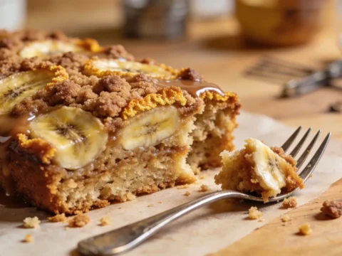 Banana Coffee Cake with Brown Sugar Crumb Topping