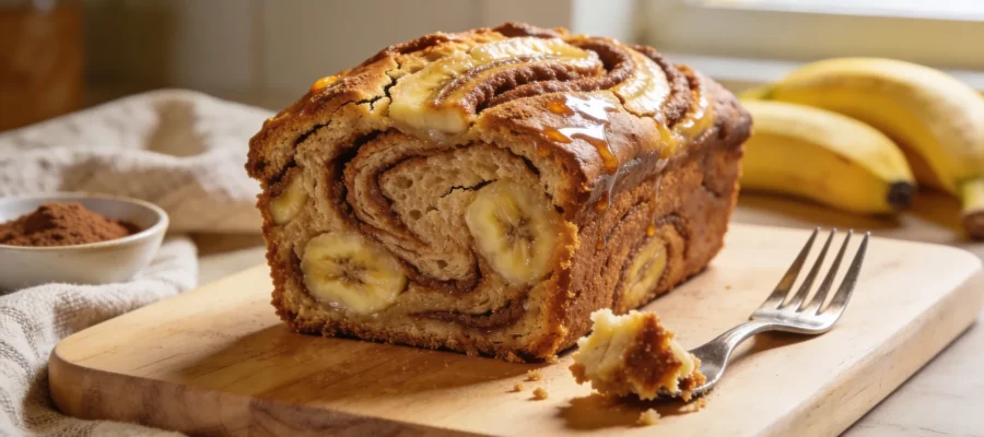 Cinnamon Swirl Banana Bread – Soft, Moist & Easy