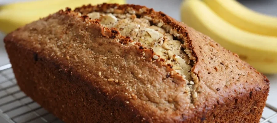 Easy 3-Ingredient Banana Bread