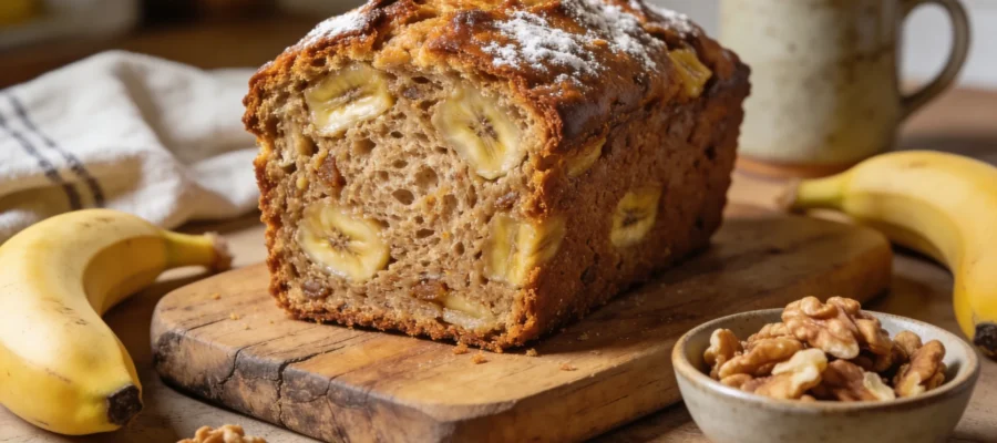 Healthy Banana Bread Recipe – Moist, Simple & Guilt-Free