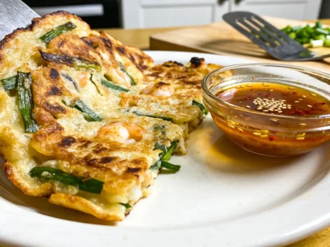 Korean Pancakes Recipe (Crispy Pajeon with Authentic Dipping Sauce)