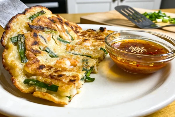 Korean Pancakes Recipe (Crispy Pajeon with Authentic Dipping Sauce)