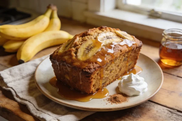 Maple Banana Bread with Sweet Maple Glaze