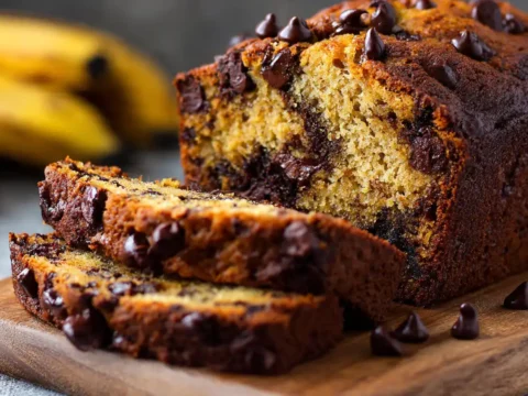 The Best Moist Banana Bread with Chocolate Chips (One Bowl!)