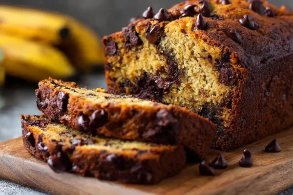 The Best Moist Banana Bread with Chocolate Chips (One Bowl!)