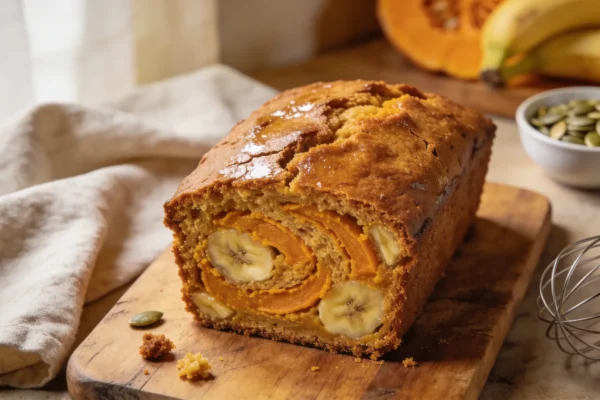Moist Pumpkin Banana Bread (Easy One-Bowl Recipe)