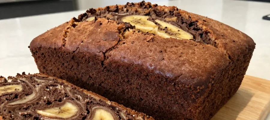 Stunning Chocolate Marble Banana Bread (Easy Swirl Technique)