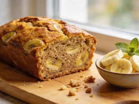 Sugar Free Banana Bread – Naturally Sweetened & Super Moist