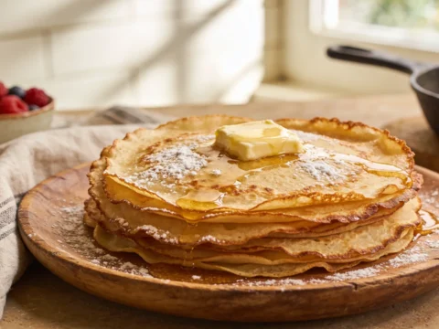 Swedish Pancakes Recipe (Thin, Buttery & Melt-in-Your-Mouth Delicious)